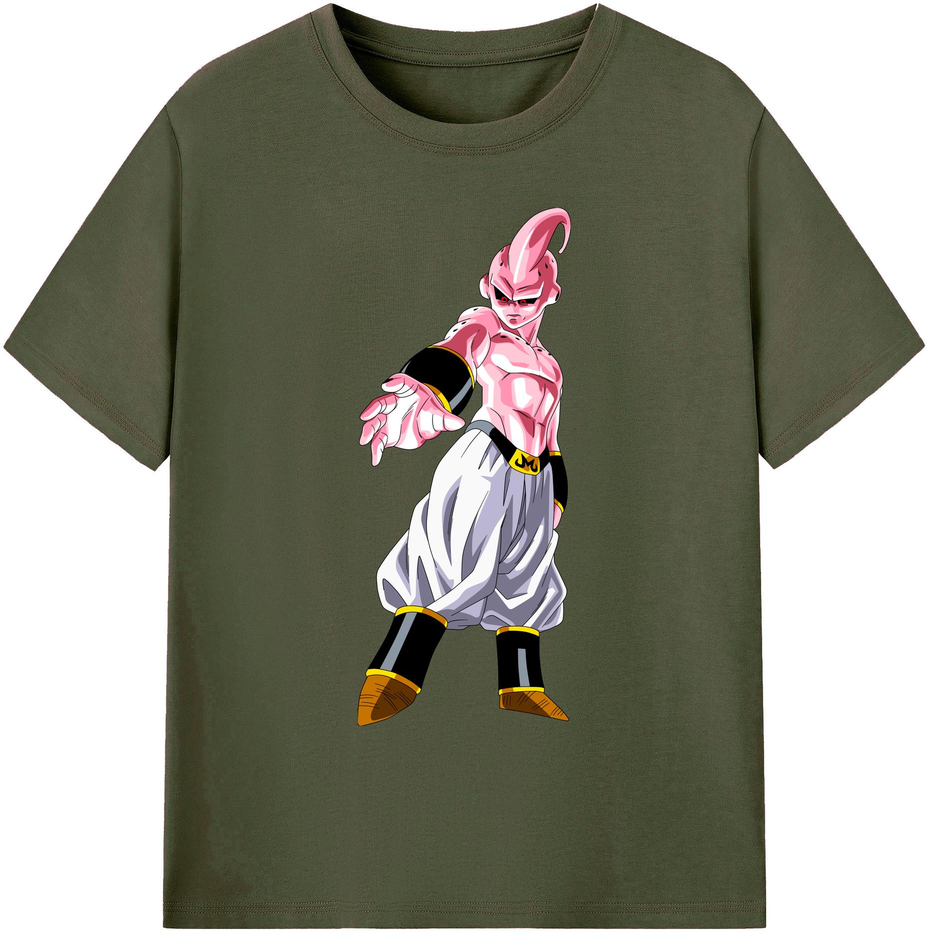 （画像用） ドラゴンボール 魔人ブウ DRAGON BALL Majin Buu 綿100％ メンズ半袖Tシャツ｜肌触りやわらか＆通気性